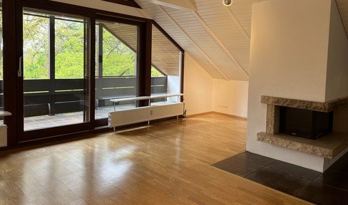 3 room attic apartment in 3 family house. Climate fireplace