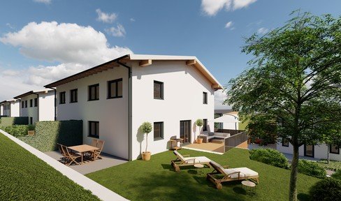 Center semi-detached houses turnkey incl. garage, carport and outdoor facilities