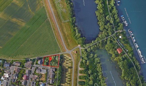 2 x building plot / building site on the Altrhein * field edge location * for water sports enthusiasts / families # 850€ / m² #