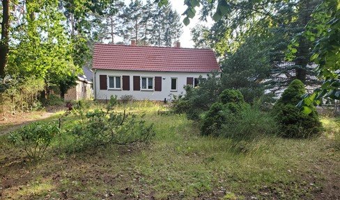 Building plot for 2 single-family houses, with small house in Basdorf Waldheim Wandlitz