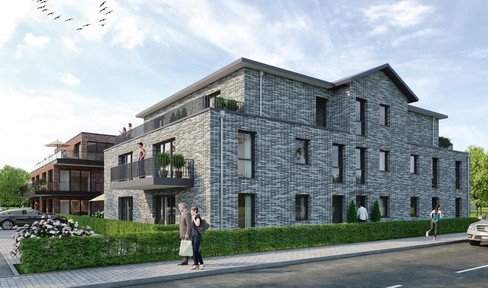 Energy-efficient (KfW 55) new apartment, 3 rooms first floor in Schwanewede with 2 terraces