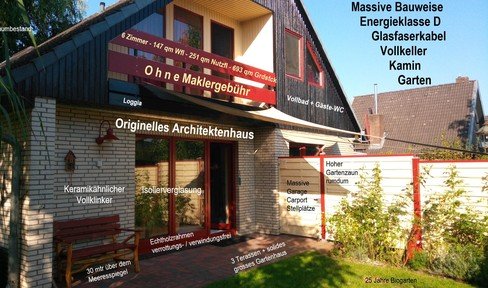 RESERVIERT massives Architektenhaus ->100.000 € Preisnachlass – E-Klasse D – Glasfaser – Vollkeller