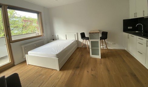 1 room - first occupancy - furnished, modernized apartment with large south-facing balcony - close to KaDeWe - quiet location