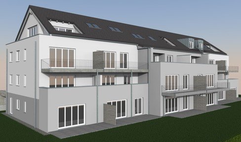 Neubau - freundliche 4-Zimmer-Wohnung mit Terrasse und Garten