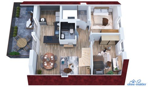 Wohnen wie im Eigenheim! Hochwertige 5-Zimmer-Maisonette-Wohnung (Erstbezug, KfW40 Plus)