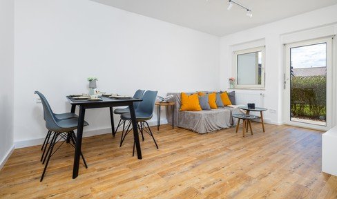 Freshly renovated 3 room apartment with south-facing terrace and garden in a quiet location, Bobingen, commission-free