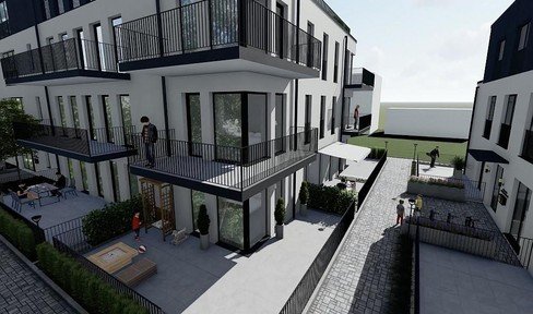 Modernes Wohnen im Energiesparhaus in Trier-Kürenz mit großzügigen Terrassen