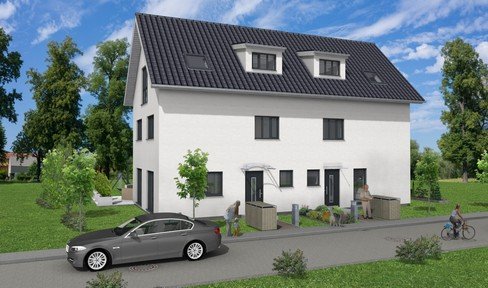 Semi-detached house, new build, climate-friendly, commission-free