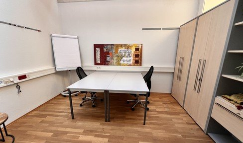 85 sqm office, three separate rooms, in Karlsruhe: centrally located, all inclusive