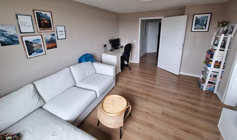 Centrally located fully furnished 2 room apartment with a view over Bielefeld at Nordpark