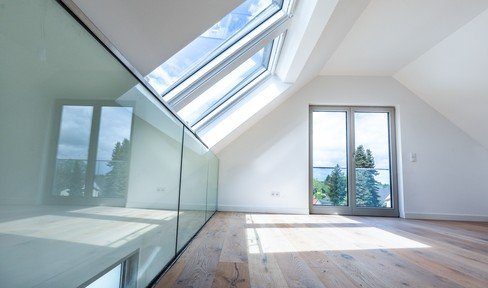 SOFORT BEZUGSFERTIG - Neubau-Maisonette-Dachgeschoss Wohnung in Planegg mit 2 Dachterrassen