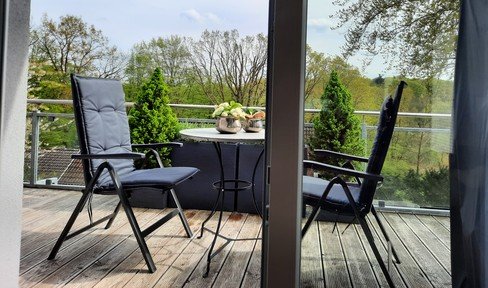 Penthouse apartment with S/W location at the spa gardens and near the Baltic Sea