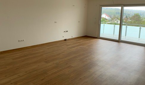 First occupancy! Attractive 4.5-room apartment with upscale interior design and balcony in Lauchheim