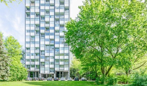 Refurbished 2-room condominium on the 11th floor in the Hansaviertel with balcony