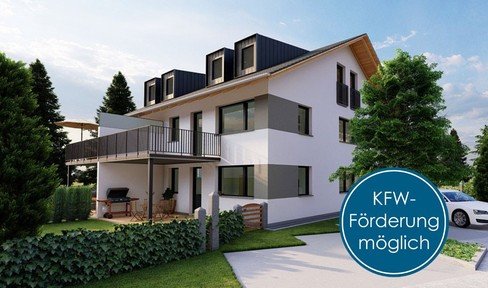 Modern, energy-efficient 4-room new-build maisonette apartment in the west of Landshut