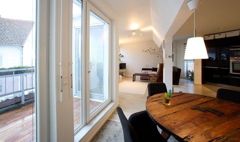 Exceptionally cut, open-plan 4-room apartment in Ober-Ramstadt