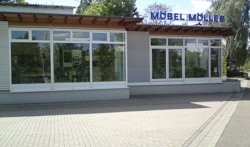 Commercial property approx. 350 m², office, sales area, shop window, garage, parking spaces