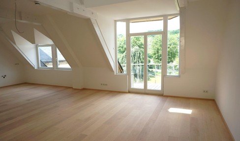 Fantastic top-floor apartment with a view of the Rhine in a historic setting